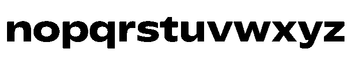 Plang ExpandedBold Instance Font LOWERCASE