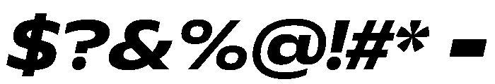 Plang ExpandedBoldItalic Instance Font OTHER CHARS
