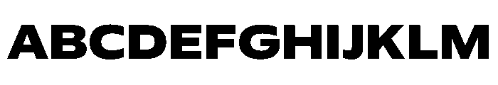 Plang ExpandedExtraBold Instance Font UPPERCASE