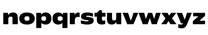 Plang ExpandedExtraBold Instance Font LOWERCASE
