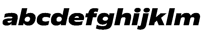 Plang ExpandedExtraBoldItalic Instance FONT
