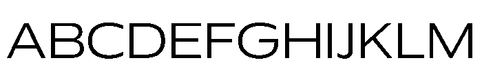 Plang ExpandedLight Instance Font UPPERCASE