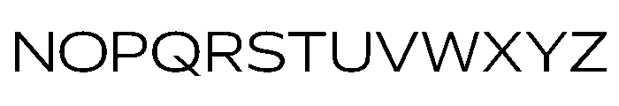 Plang ExpandedLight Instance Font UPPERCASE