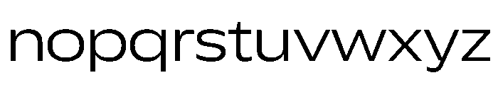 Plang ExpandedLight Instance Font LOWERCASE