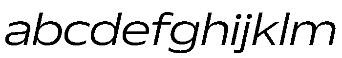 Plang ExpandedLightItalic Instance FONT