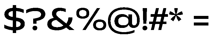 Plang ExpandedMedium Instance Font OTHER CHARS