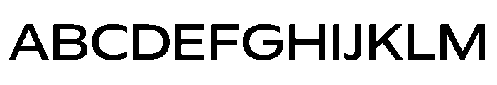 Plang ExpandedMedium Instance Font UPPERCASE
