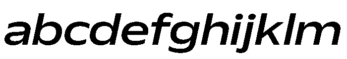 Plang ExpandedMediumItalic Instance FONT