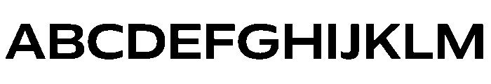 Plang ExpandedSemiBold Instance Font UPPERCASE