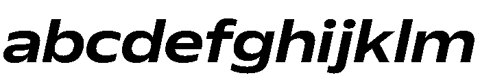 Plang ExpandedSemiBoldItalic Instance FONT