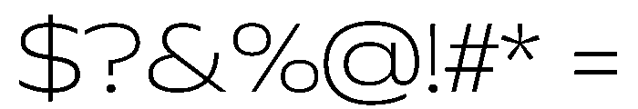 Plang ExpandedThin Instance Font OTHER CHARS