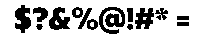 Plang ExtraBold Instance Font OTHER CHARS