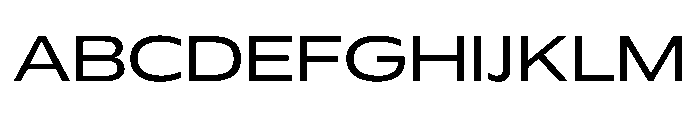 Plang ExtraExpanded Instance Font UPPERCASE