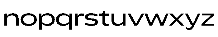 Plang ExtraExpanded Instance Font LOWERCASE