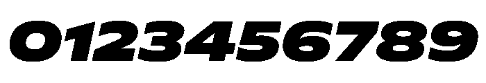 Plang ExtraExpandedBlackItalic Instance Font OTHER CHARS