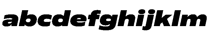 Plang ExtraExpandedBlackItalic Instance FONT