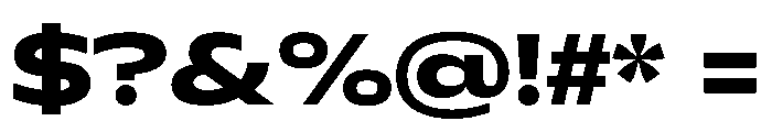Plang ExtraExpandedBold Instance Font OTHER CHARS