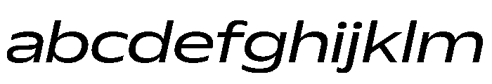 Plang ExtraExpandedItalic Instance FONT