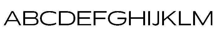 Plang ExtraExpandedLight Instance Font UPPERCASE