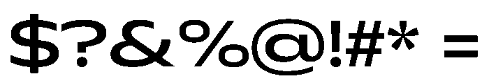 Plang ExtraExpandedMedium Instance Font OTHER CHARS