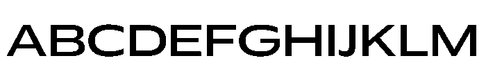 Plang ExtraExpandedMedium Instance Font UPPERCASE