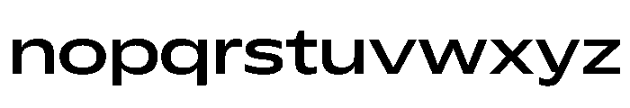 Plang ExtraExpandedMedium Instance Font LOWERCASE