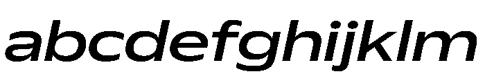 Plang ExtraExpandedMediumItalic Instance FONT