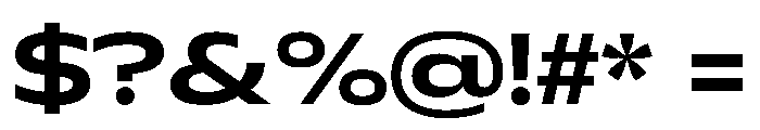 Plang ExtraExpandedSemiBold Instance Font OTHER CHARS
