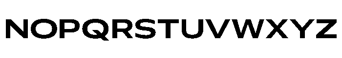 Plang ExtraExpandedSemiBold Instance Font UPPERCASE