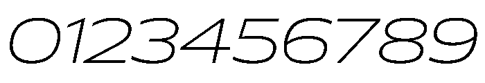 Plang ExtraExpandedThinItalic Instance Font OTHER CHARS
