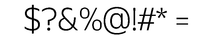 Plang ExtraLight Instance Font OTHER CHARS