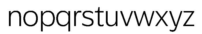Plang ExtraLight Instance Font LOWERCASE