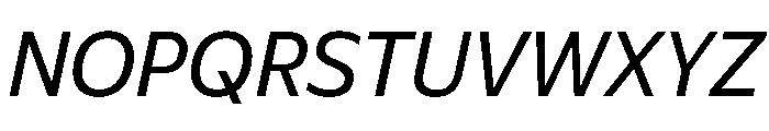 Plang Italic Instance Font UPPERCASE