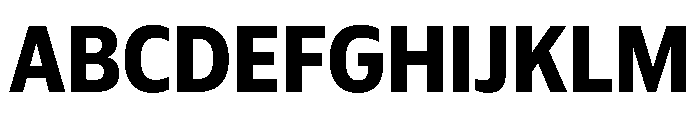 Plang NarrowBold Instance Font UPPERCASE