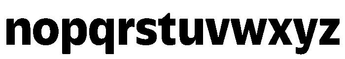 Plang NarrowBold Instance Font LOWERCASE