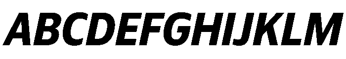 Plang NarrowBoldItalic Instance Font UPPERCASE