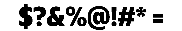 Plang NarrowExtraBold Instance Font OTHER CHARS