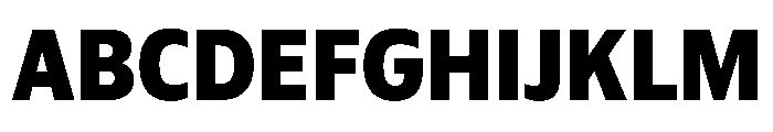 Plang NarrowExtraBold Instance Font UPPERCASE