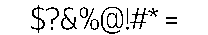 Plang NarrowExtraLight Instance Font OTHER CHARS