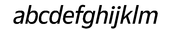 Plang NarrowItalic Instance FONT