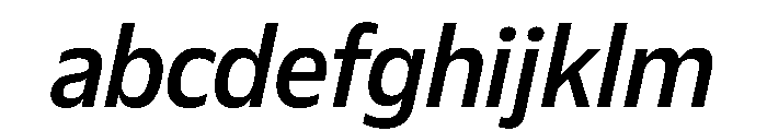Plang NarrowMediumItalic Instance FONT