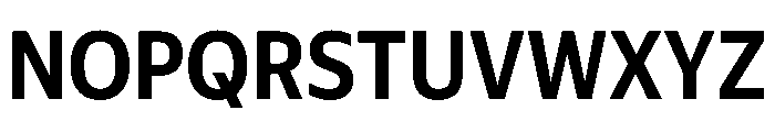 Plang NarrowSemiBold Instance Font UPPERCASE