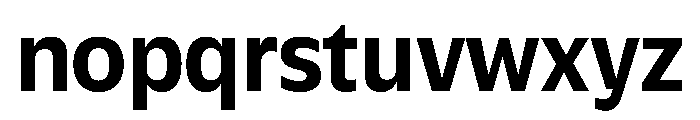 Plang NarrowSemiBold Instance Font LOWERCASE