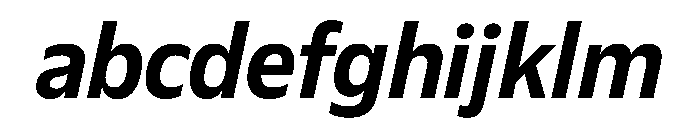 Plang NarrowSemiBoldItalic Instance FONT