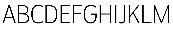 Plang NarrowThin Instance Font UPPERCASE