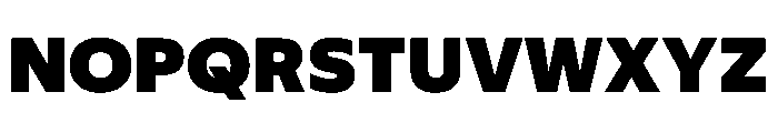 Plang SemiExpandedBlack Instance Font UPPERCASE