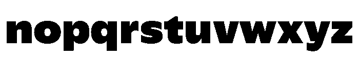 Plang SemiExpandedBlack Instance Font LOWERCASE