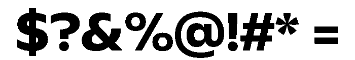 Plang SemiExpandedBold Instance Font OTHER CHARS
