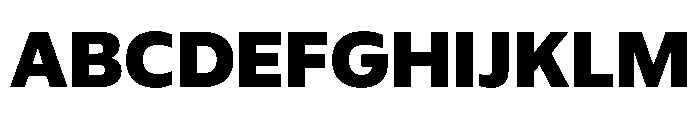 Plang SemiExpandedExtraBold Instance Font UPPERCASE