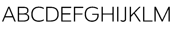 Plang SemiExpandedExtraLight Instance Font UPPERCASE